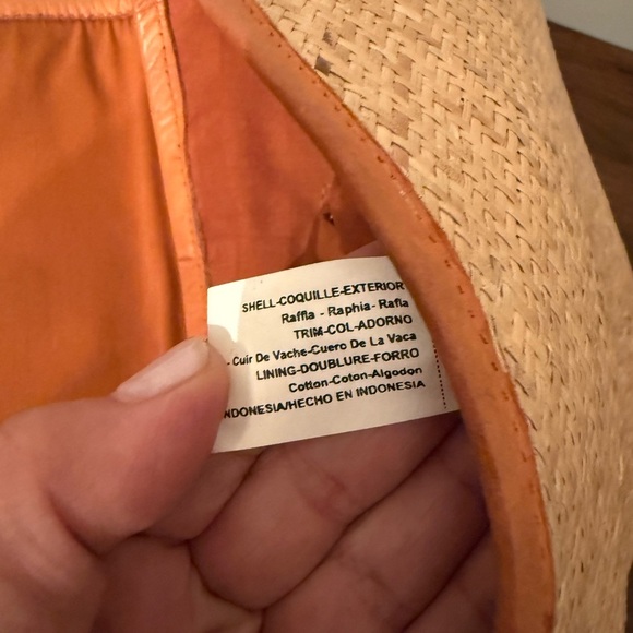 Street Level Shoulder Bag Backpack Raffia Tan Genuine Leather Boho Beach - Picture 3 of 15